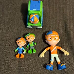 Lot of 4 Blippi Action Figures